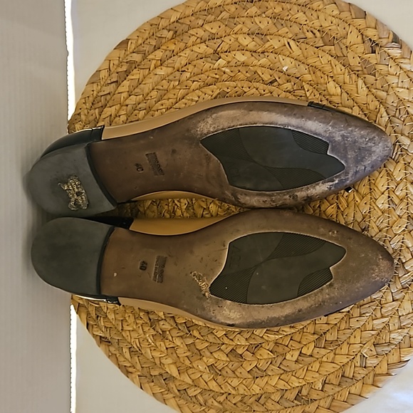 AGL | Women's Black Carmel Leather Dara Cap Toe Ballet Flats with Bow Sz 9.5 - Picture 11 of 13